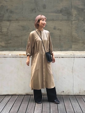 「08sircus（ゼロエイトサーカス）のアイテム」を使った、erina kudoさん（レディース・152cm）の冬コーディネート