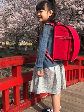 「ランドセル」｜「アイテム（その他）」を使った、KOHa☆RUさん（キッズ・125cm）の春コーディネート