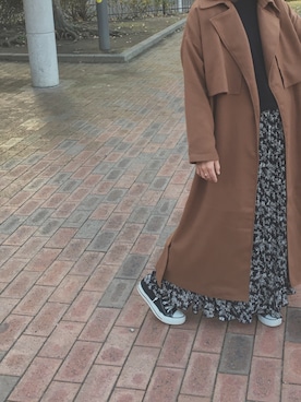 「オールスター」｜「アイテム（トレンチコート）」を使った、みどりさん（レディース・160cm）の冬コーディネート