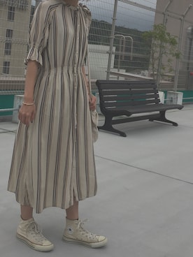 「MODE ROBE（モードローブ）のアイテム（ブレスレット）」を使った、みどりさん（レディース・160cm）の夏コーディネート