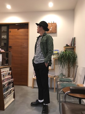 「Detail（ディテール）のアイテム」を使った、マギーさん（メンズ・174cm）の秋コーディネート