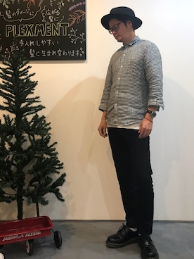 「Detail（ディテール）のアイテム」を使った、マギーさん（メンズ・174cm）の秋コーディネート