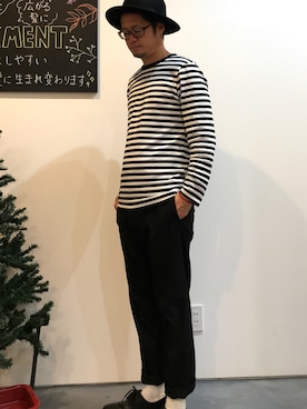 「Detail（ディテール）のアイテム」を使った、マギーさん（メンズ・174cm）の秋コーディネート