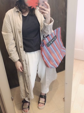 「スポサン」｜「アイテム（その他アウター）」を使った、ぱゆさん（レディース・157cm）の春コーディネート