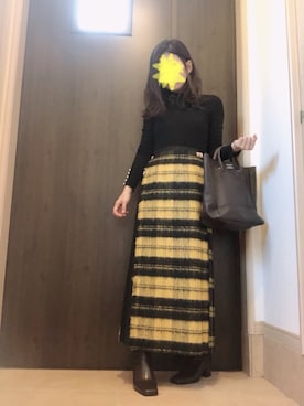 「ヤングアンドオルセン」｜「アイテム（ブーツ）」を使った、ぱゆさん（レディース・157cm）の冬コーディネート