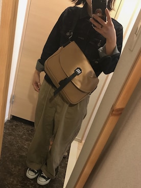 「CONVERSE（コンバース）のCONVERSE ALL STAR　ハイカットスニーカー（スニーカー）」を使った、uさん（レディース・151cm）の春コーディネート