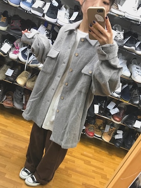 「秋のブラウンスタイル」｜「アイテム（その他アウター）」を使った、uさん（レディース・151cm）の秋コーディネート