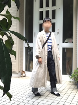 「sm2rhythm（サマンサモスモスリズム）のアイテム（その他アウター）」を使った、uさん（レディース・152cm）の春コーディネート