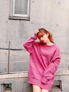 「CECIL McBEE（セシルマクビー）のアイテム」を使った、村崎英絵（むらさきはなえ）さん（レディース・146cm）の春コーディネート