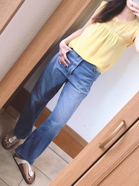 「ビリケンシュトック」｜miiさん（レディース・170cm）の夏コーディネート