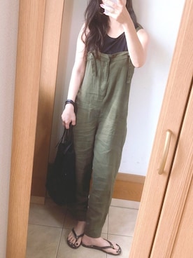 「トリーバーチ」｜「アイテム（オールインワン・サロペット）」を使った、miiさん（レディース・170cm）の夏コーディネート