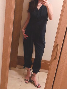 「おとなコーデ」｜「アイテム（オールインワン・サロペット）」を使った、miiさん（レディース・169cm）の秋コーディネート