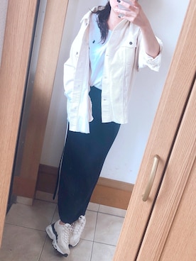 「NIKE（ナイキ）のナイキ エア マックス 95 プレミアム コントラスト ウィメンズシューズ / NIKE AIR MAX 95 PREMIUM CONTRAST（スニーカー）」を使った、miiさん（レディース・169cm）の秋コーディネート