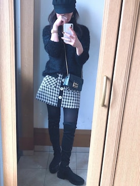 「VICKY（ビッキー）のアイテム（トップス）」を使った、miiさん（レディース・169cm）の秋コーディネート