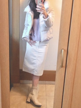 「VICKY（ビッキー）のアイテム（トップス）」を使った、miiさん（レディース・169cm）の冬コーディネート