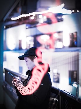 「PUMA」｜「アイテム（ライダースジャケット）」を使った、Lauraさん（レディース・155cm）の秋コーディネート