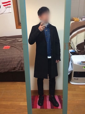 「FUGA（フーガ）のアイテム（ジャケット/アウター）」を使った、るいさん（メンズ・167cm）の冬コーディネート