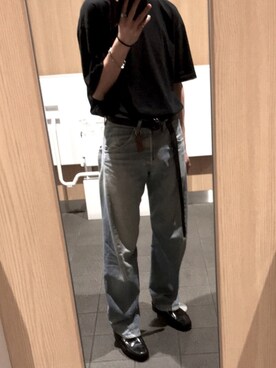 「knock through abstraction（ノックスルーアブストラクション）のアイテム」を使った、k@zuさん（メンズ・178cm）の夏コーディネート