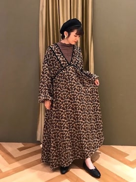 「Sugar spoon（シュガースプーン）のアイテム」を使った、koyaichanさん（レディース・153cm）の秋コーディネート