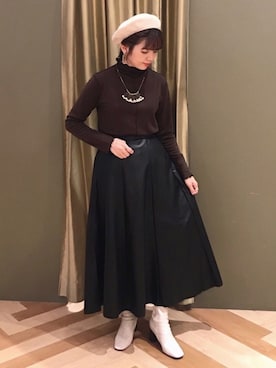 「エコレザー」｜koyaichanさん（レディース・153cm）の秋コーディネート