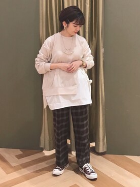 「ドッキング」｜「アイテム（その他）」を使った、koyaichanさん（レディース・153cm）の秋コーディネート