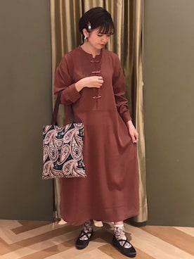 「チャイナボタン」｜koyaichanさん（レディース・153cm）の秋コーディネート