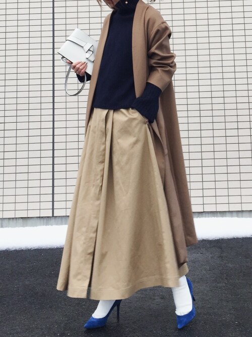 #2 ロングスカート×パンプスのコーデ