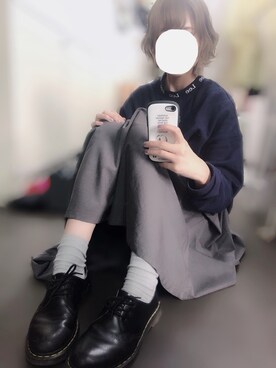 佐藤さんの「GRAMICCI  × BEAMS BOY / 別注 ギャバ ロング スカート」を使ったコーディネート