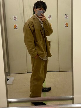 「Amina（アミナ）のアイテム」を使った、ekoyo0911さん（メンズ・166cm）の冬コーディネート