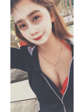 「アイテム（水着）」を使った、華奈さん（レディース・152cm）の夏コーディネート