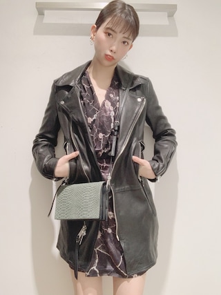 ALLSAINTS（オールセインツ）の「LUNA LEATHER BIKER MAC | LUNA