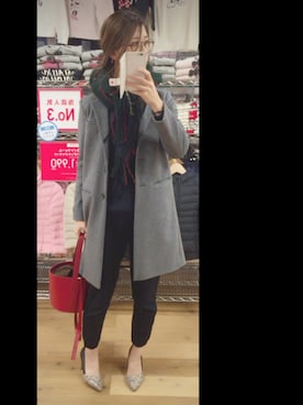 「off-on（オフオ）のアイテム」を使った、mai＊maiさん（レディース・166cm）の冬コーディネート