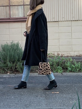 「URBAN RESEARCH（アーバンリサーチ）のアイテム（チェスターコート）」を使った、mai＊maiさん（レディース・166cm）の冬コーディネート