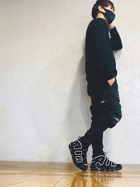 「Rodeo Crowns（ロデオクラウンズ）のアイテム（パンツ）」を使った、ciel_wearさん（メンズ・168cm）の冬コーディネート