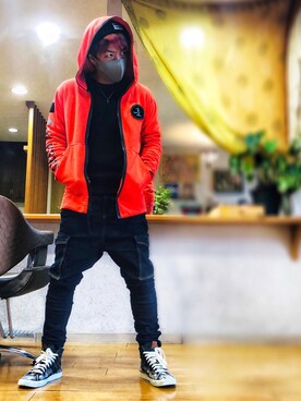 「nike」｜「アイテム（その他）」を使った、ciel_wearさん（メンズ・168cm）の冬コーディネート