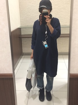 「Eddie Bauer（エディーバウアー）のアイテム（パンツ）」を使った、225さん（レディース・153cm）の秋コーディネート