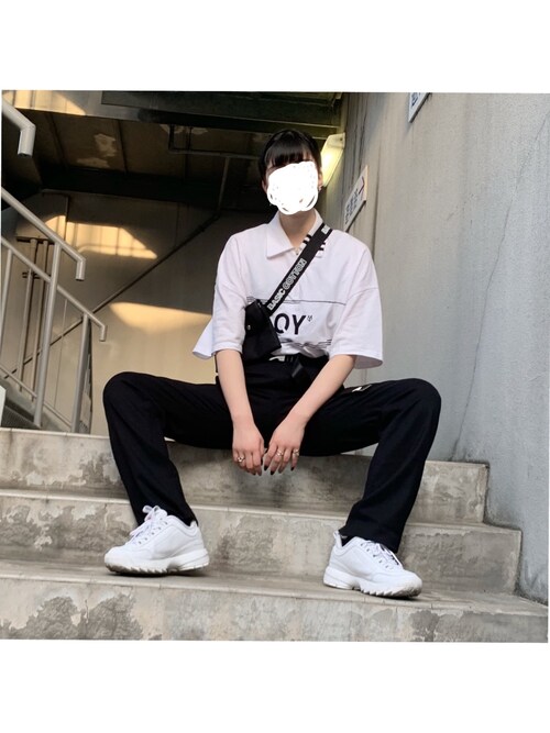 173 のでっかい女 Filaのスニーカーを使ったコーディネート Wear