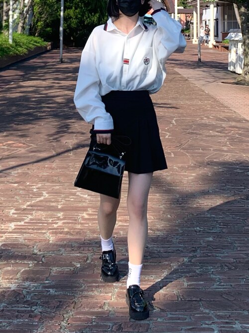 173 のでっかい女さんのシャツ ブラウスを使ったコーディネート Zozotown