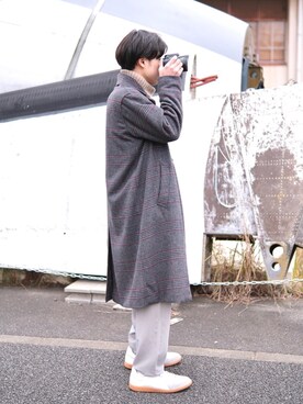 「classicalelf（クラシカルエルフ）のアイテム（スウェット）」を使った、KOMEI   さん（メンズ・171cm）の冬コーディネート