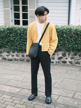 「endevice（エンデヴァイス）のアイテム（シューズ）」を使った、KOMEI   さん（メンズ・171cm）の春コーディネート