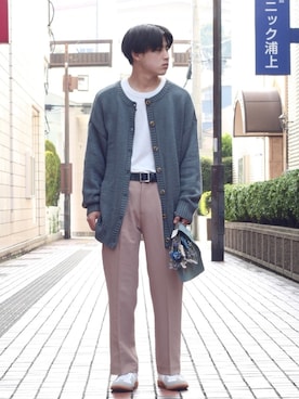 「classicalelf（クラシカルエルフ）のアイテム（ニット/セーター）」を使った、KOMEI   さん（メンズ・171cm）の春コーディネート