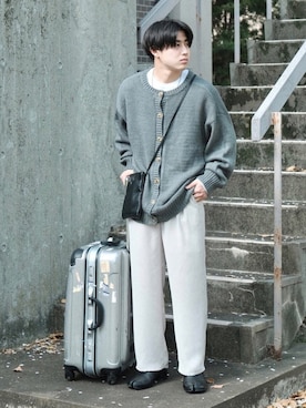 「classicalelf（クラシカルエルフ）のアイテム（ニット/セーター）」を使った、KOMEI   さん（メンズ・171cm）の春コーディネート