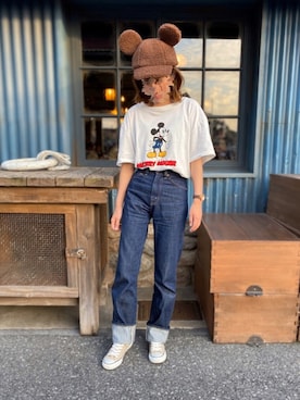 mugiさんの「Levi's/リーバイス LEVI'S(R) VINTAGE CLOTHING 701 リジットデニム」を使ったコーディネート