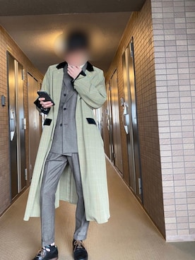 「ダブルジャケット」｜「アイテム（その他アウター）」を使った、たかすさん（メンズ・178cm）の冬コーディネート