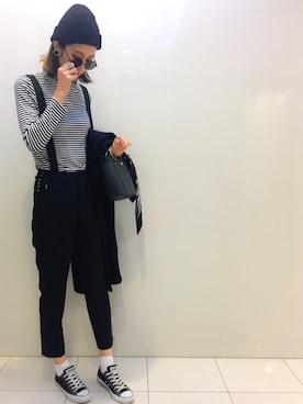 「Three Four Time（ｽﾘｰﾌｫｰﾀｲﾑ）のアイテム」を使った、maichinさん（レディース・178cm）の冬コーディネート