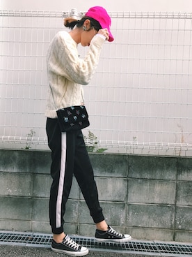 「Three Four Time（ｽﾘｰﾌｫｰﾀｲﾑ）のアイテム」を使った、maichinさん（レディース・178cm）の冬コーディネート