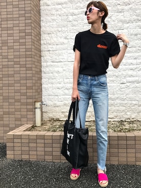 「DEUS EX MACHINA（デウスエクスマキナ）のアイテム」を使った、maichinさん（レディース・178cm）の春コーディネート
