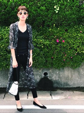 「ROXD（ロッド）のアイテム（アクセサリー）」を使った、maichinさん（レディース・178cm）の夏コーディネート