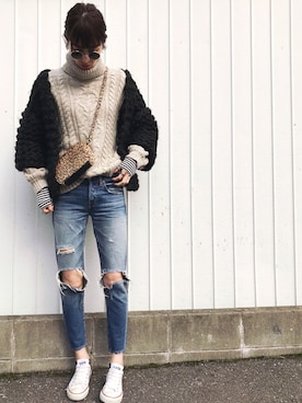 maichinさん（レディース・178cm）の冬コーディネート