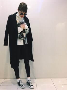 「ROXD（ロッド）のアイテム（アクセサリー）」を使った、maichinさん（レディース・178cm）の冬コーディネート